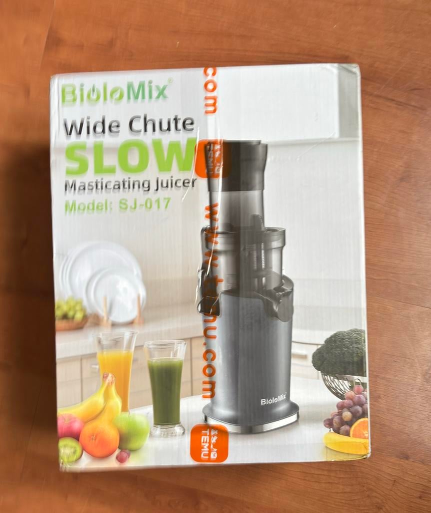 BioMix Slowjuicer SJ-017 - Nieuw in doos, Witgoed en Apparatuur, Juicers, Ophalen of Verzenden, Nieuw, Elektrisch, Slowjuicer