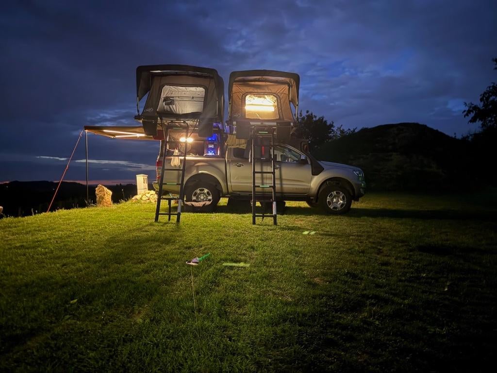Ford ranger 4x4 met 2 daktenten - avontuurlijk op reis met 4