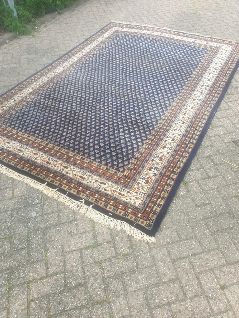 Prachtig handgeknoopt perzisch tapijt van mir, Ophalen of Verzenden, Zo goed als nieuw