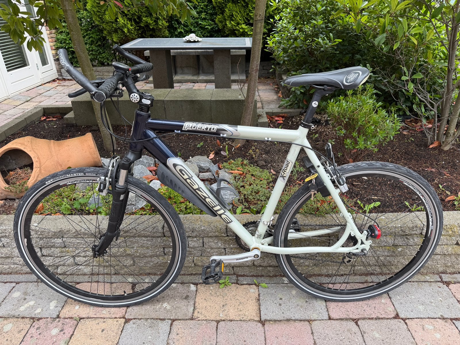 Gazelle Puerto X-road, Ophalen, 28 inch, Gebruikt, Vering
