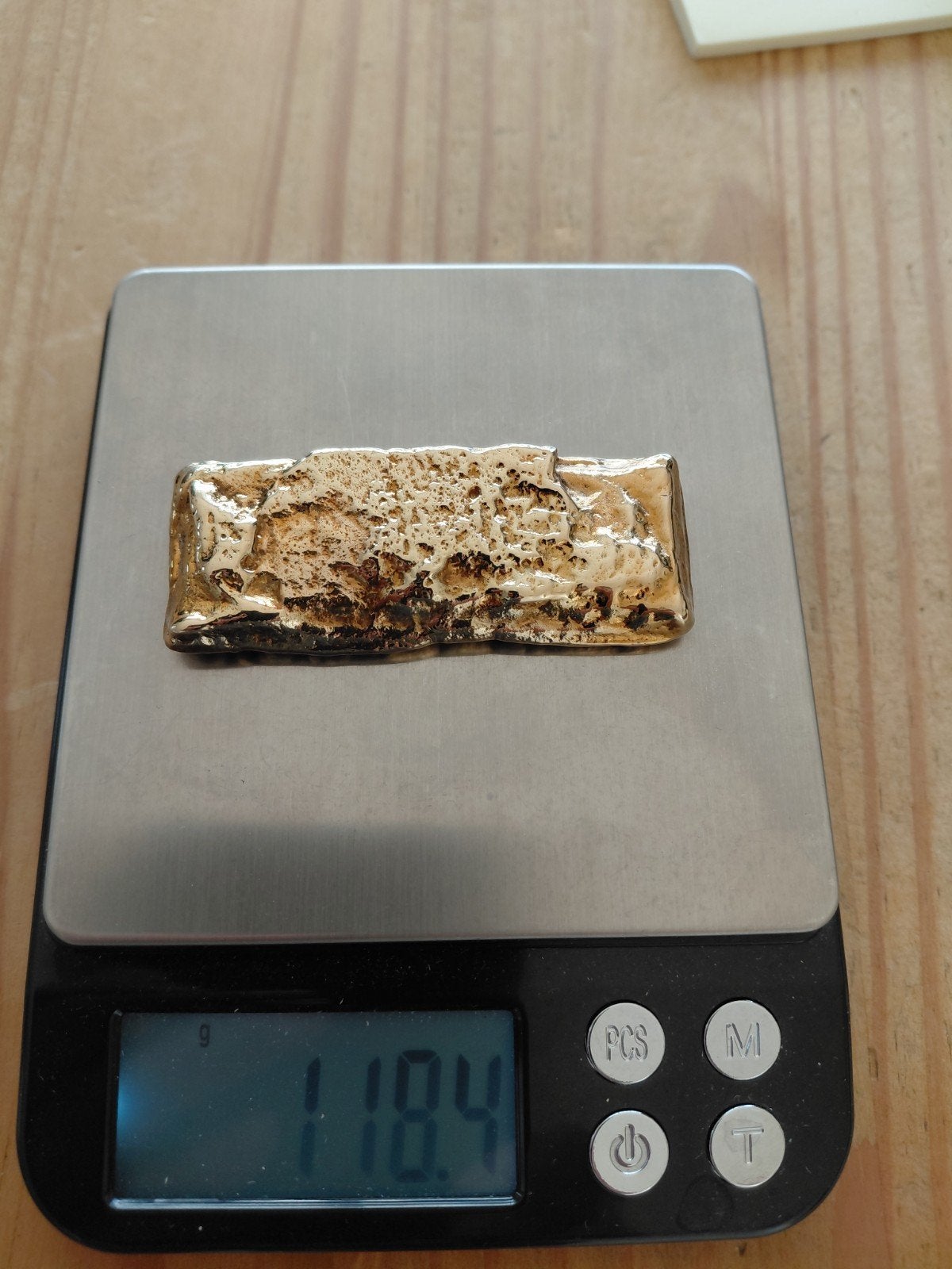 Ruwe  ongeraffineerde  goudbaar, Ophalen of Verzenden, Goud
