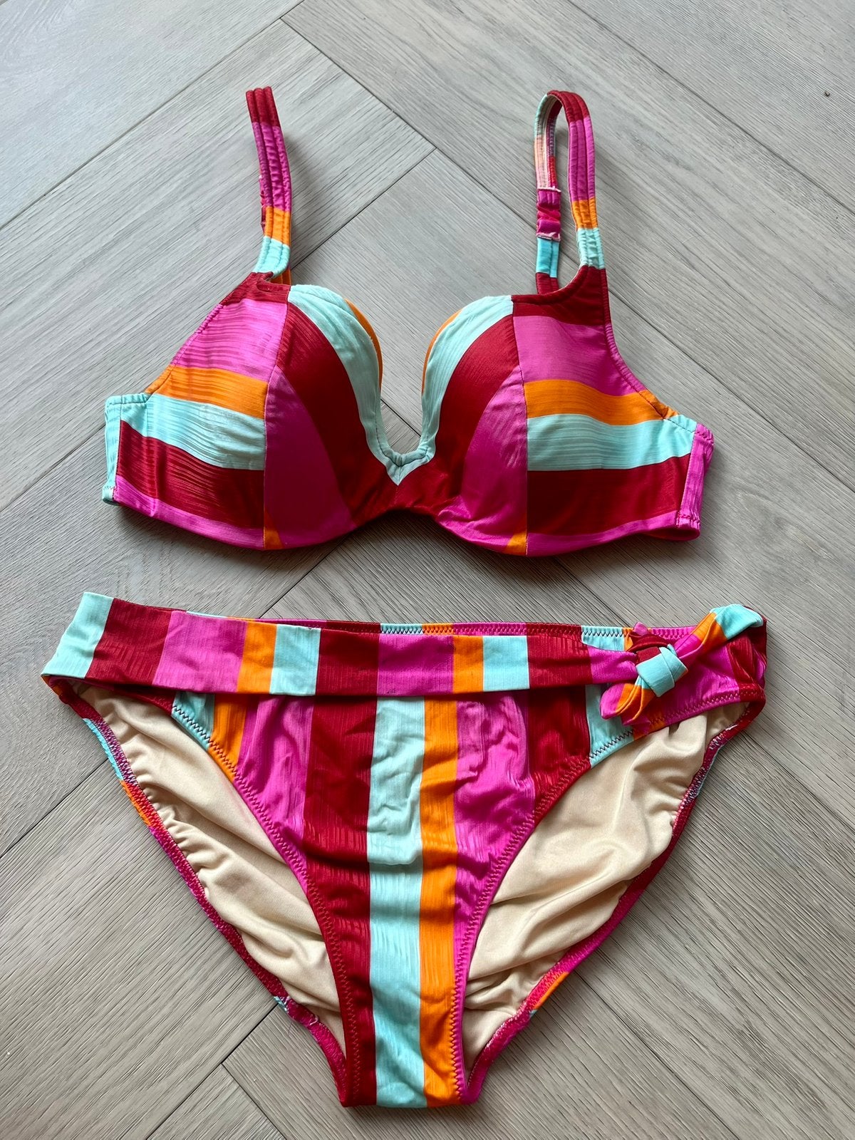 Marie Jo Swim Bikini 80D/42 Tenedos (LEES BESCHRIJVING), Kleding | Dames, Verzenden, Roze, Bikini, Gedragen
