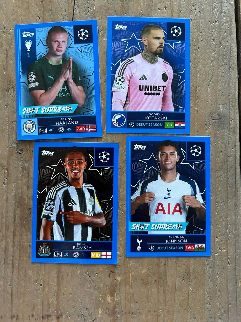 Topps Champions League 25/26 Parallel stickers, Ophalen of Verzenden, Nieuw, Meerdere stickers