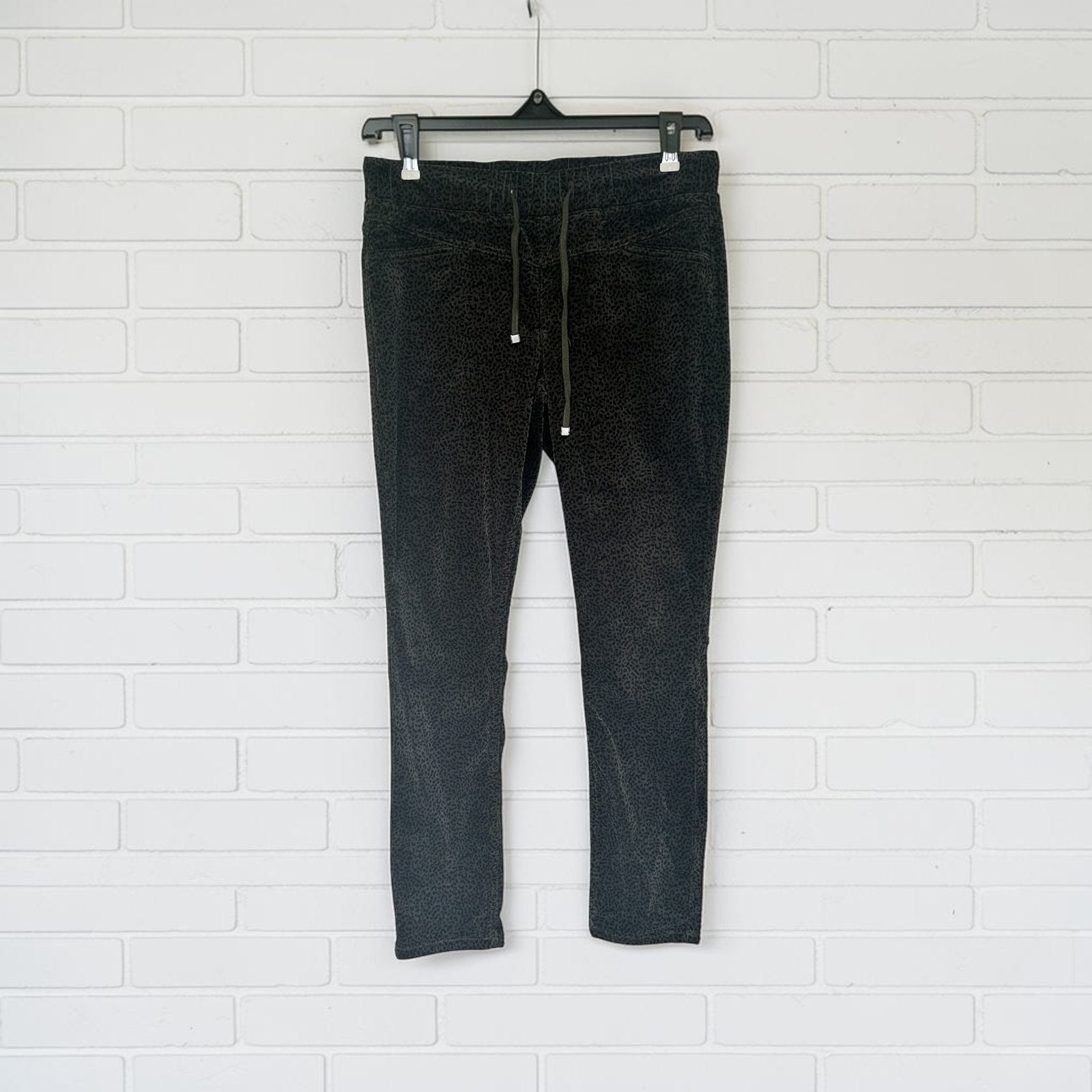 Red Button Broek 40 Bruin Zwart Corduroy Panter Print Tessy, Maat 38/40 (M), Rb, Bruin, Verzenden