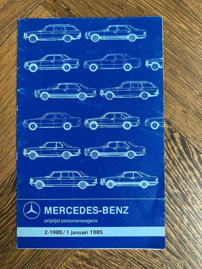 Prijslijst Mercedes-Benz personenwagens januari 1985, Boeken, Nieuw, Mercedes-Benz, Mercedes, Ophalen of Verzenden