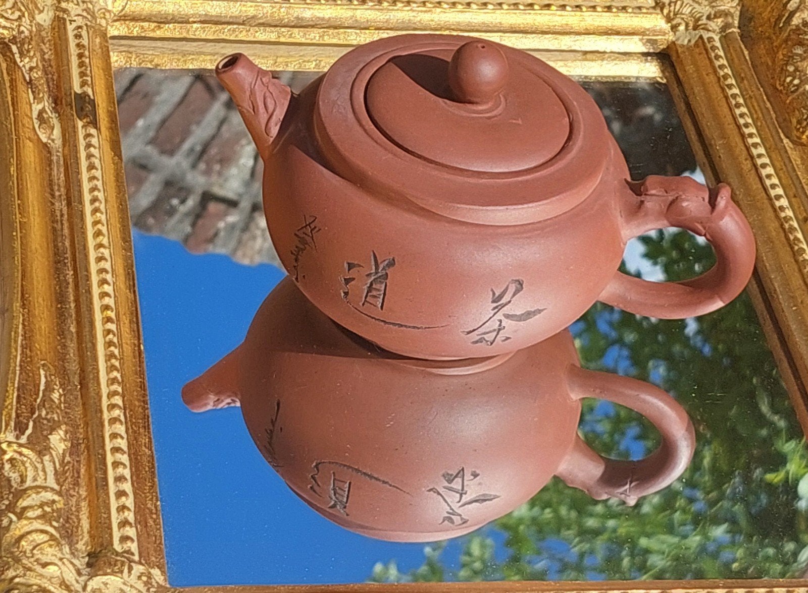 Chinese Yixing theepot met calligrafie, gemerkt, Ophalen of Verzenden