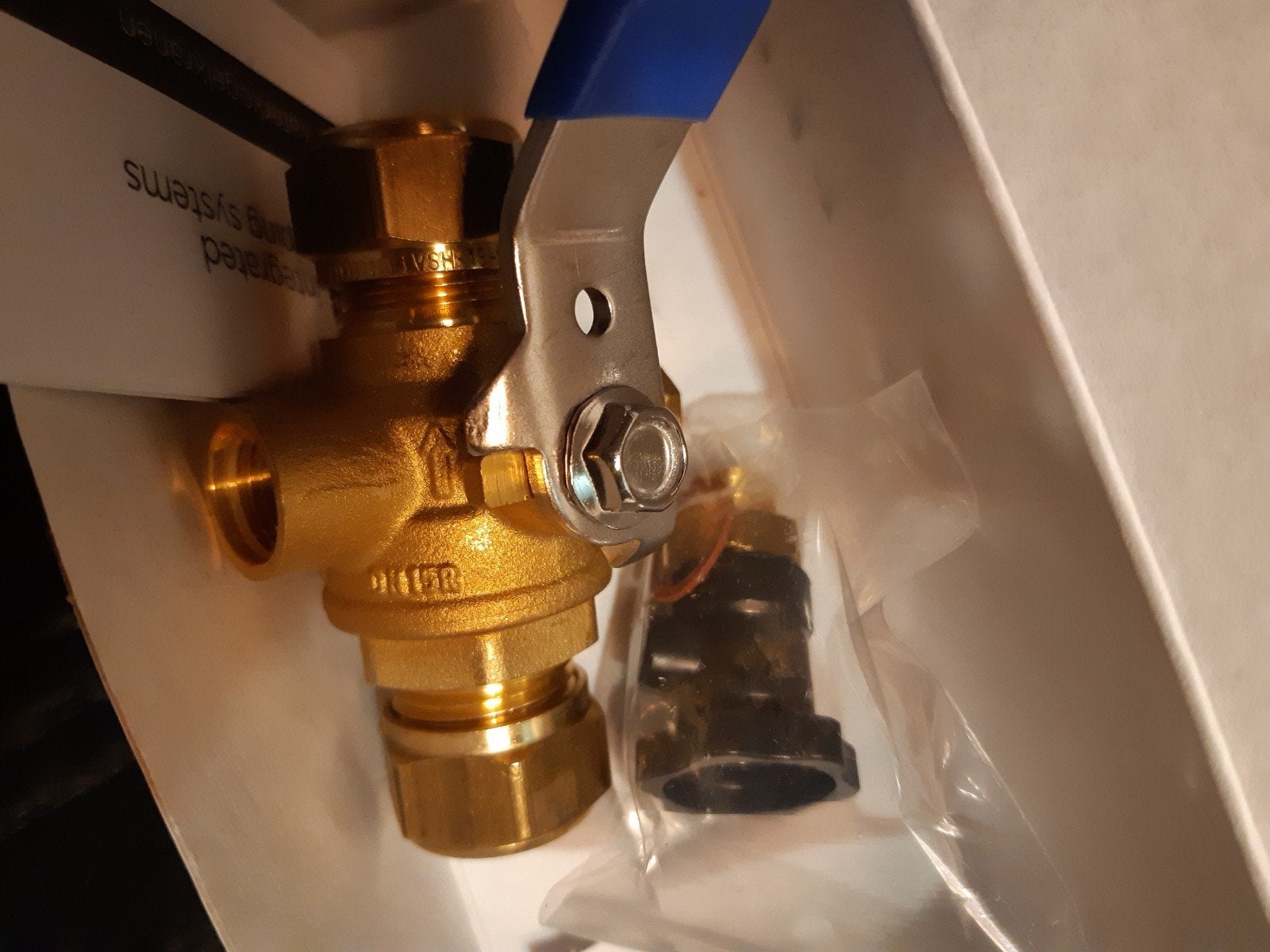 Afsluiter knel 15mm, Doe-het-zelf en Verbouw, Buizen en Afvoer, Overige materialen, Minder dan 20 mm, Overige typen, Nieuw