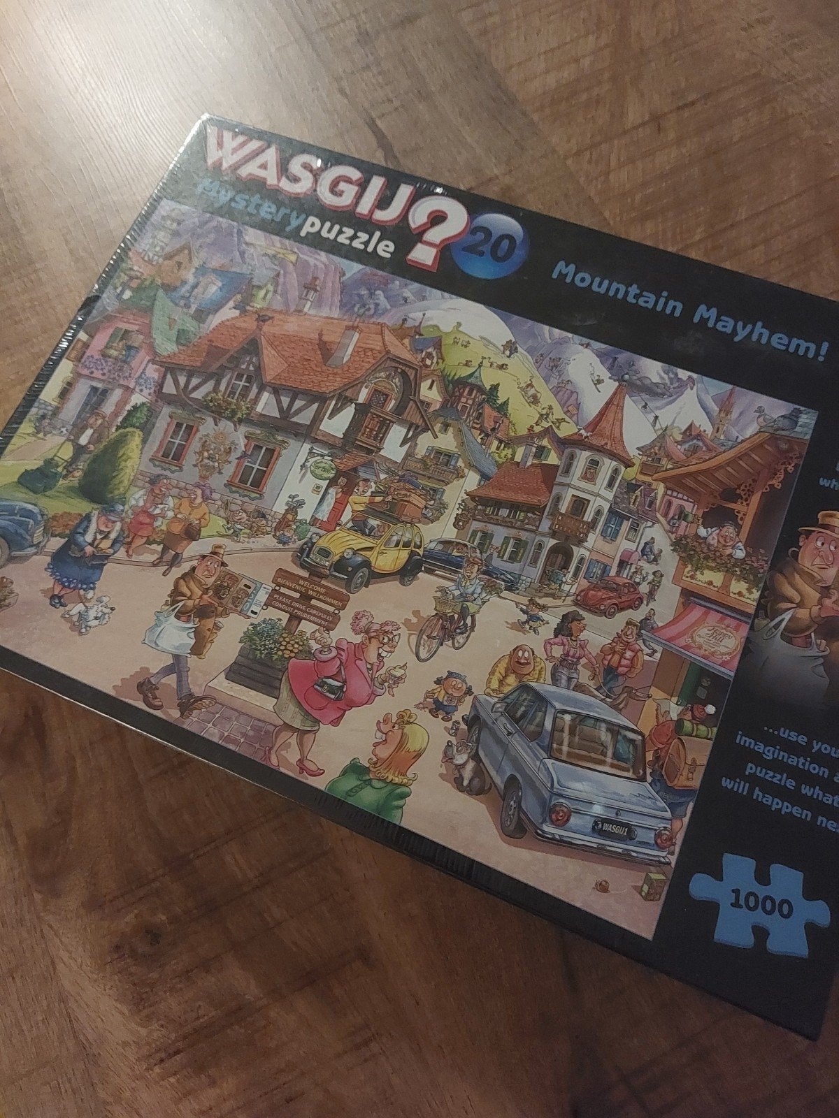 Wasgij Mystery Puzzel 20: Mountain Mayhem! 1000 stukjes, Ophalen, 500 t/m 1500 stukjes, Nieuw, Legpuzzel