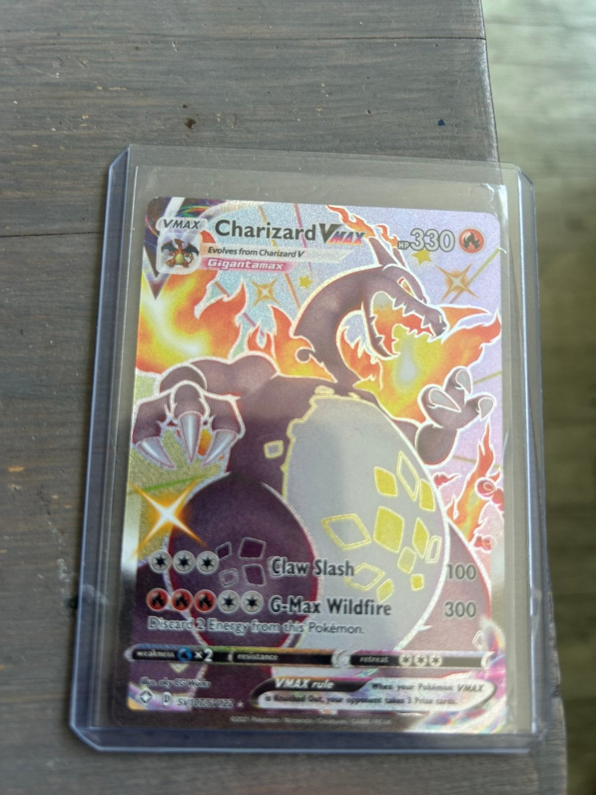 Charizard vmax shiny SV107/SV122, Hobby en Vrije tijd, Verzamelkaartspellen | Pokémon, Ophalen, Zo goed als nieuw