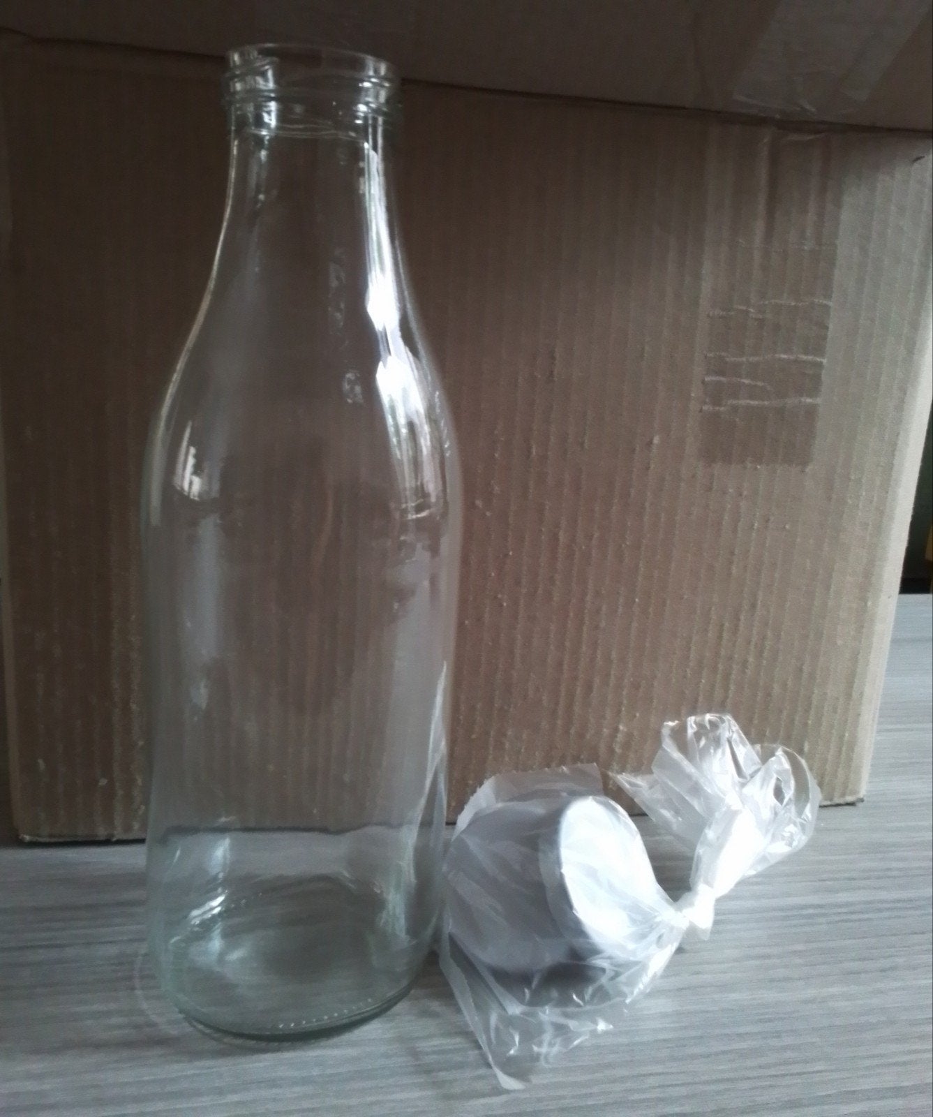 12 inmaak/drank flessen, Voorraadpot, Ophalen, Nieuw, Glas