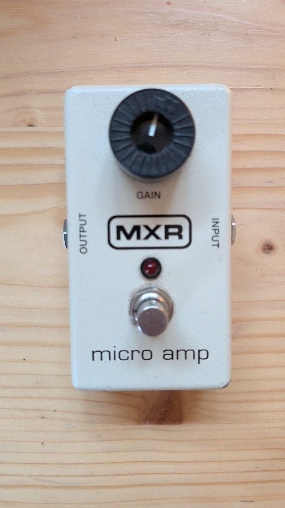 MXR Micro Amp M133 – clean boost, in doos, Verzenden, Gebruikt, Distortion, Overdrive of Fuzz