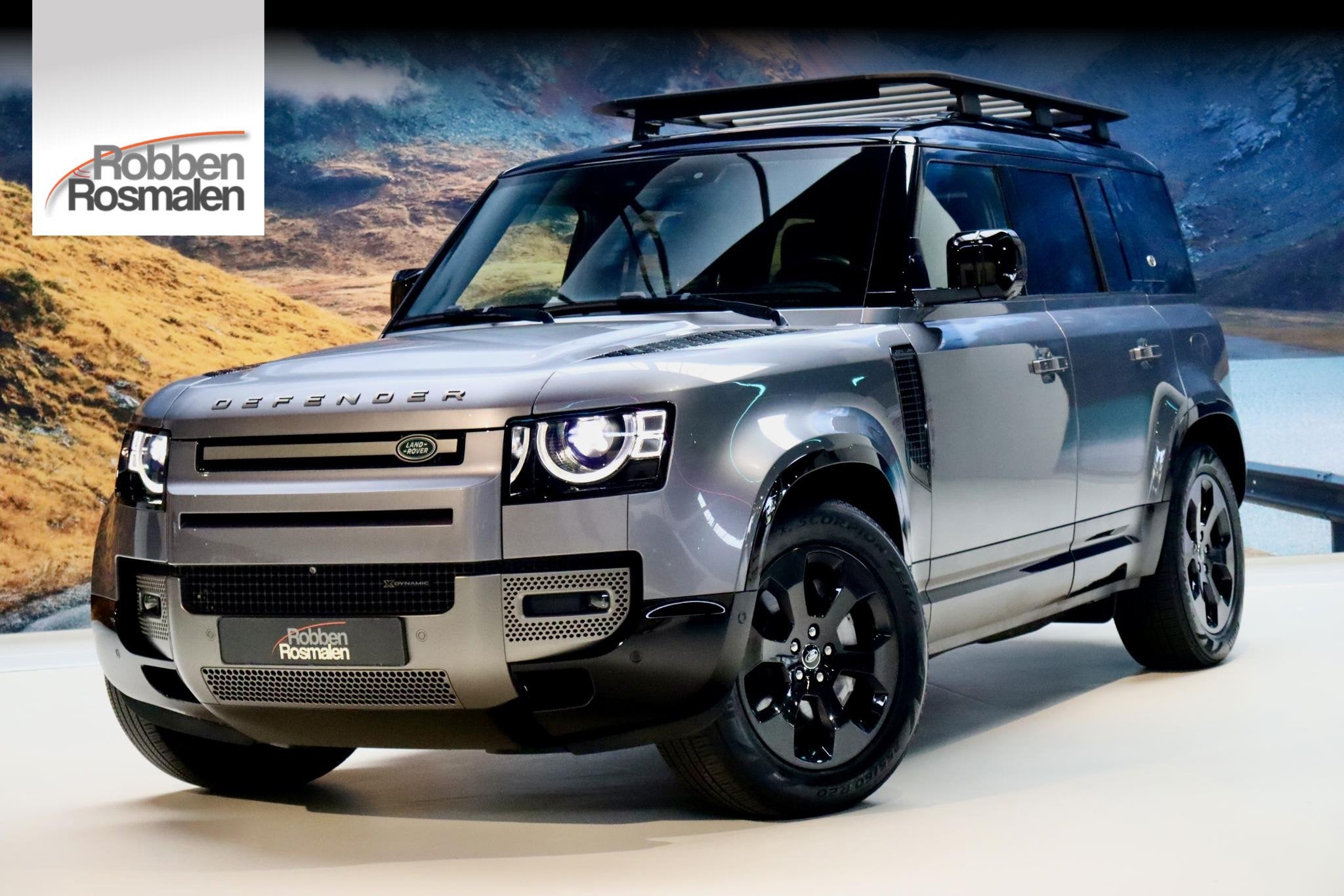 Land Rover Defender 110 P400e 110 X-Dynamic HSE PANO|TrkHk|V, Automaat, Automatische klimaatregeling, 404 pk, Gebruikt
