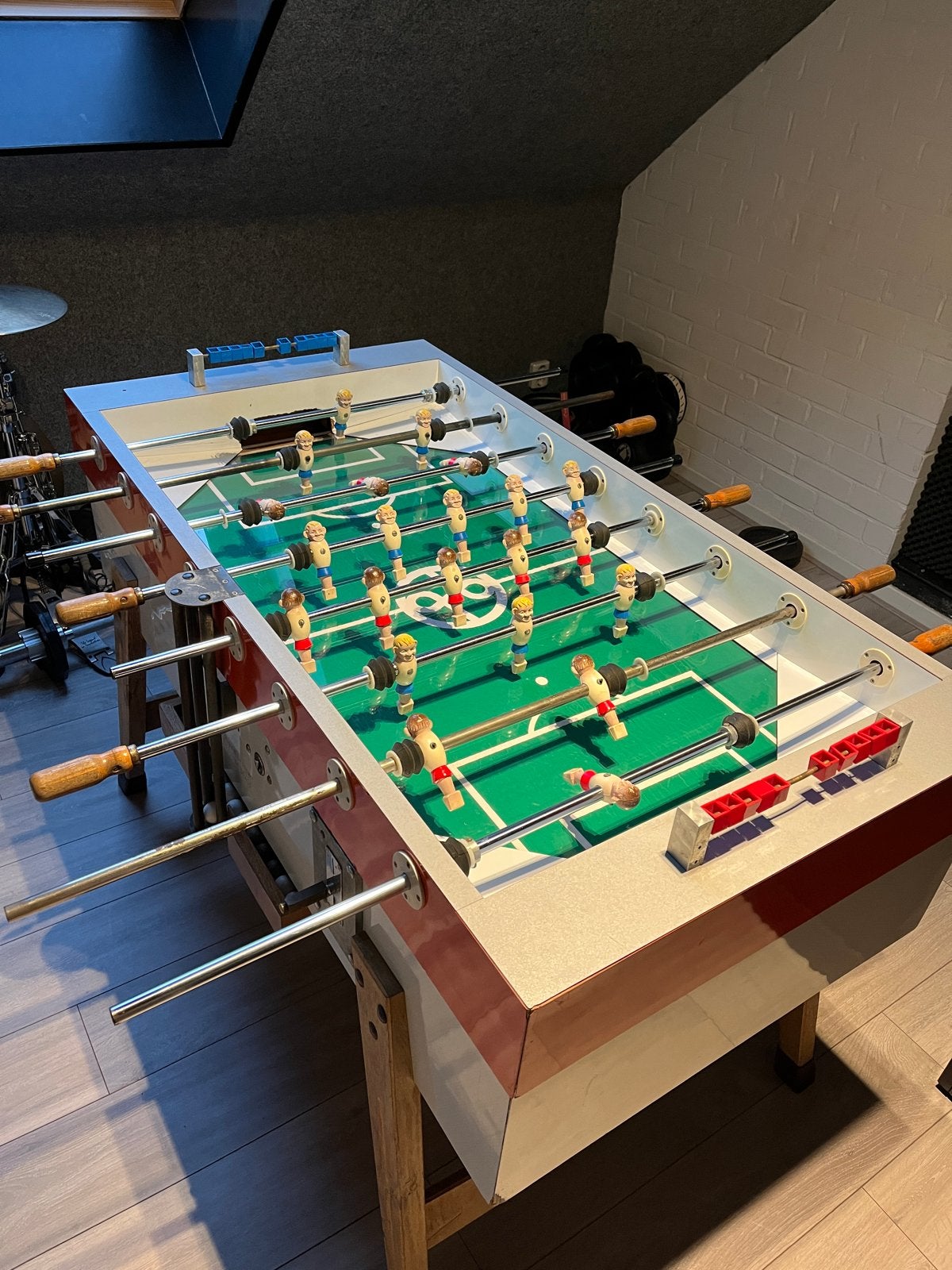 Originele Leonhart Tafelvoetbaltafel - Nr. 51410, Ophalen, Gebruikt