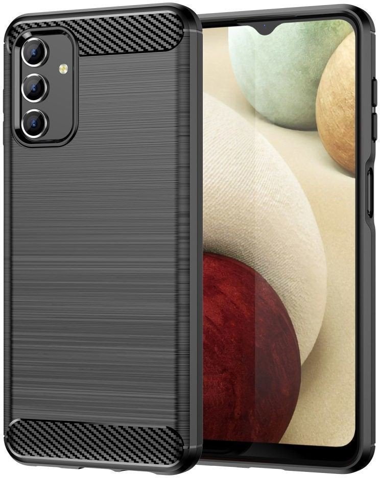 Samsung Galaxy A13 4G Hoesje Geborsteld TPU Flexibel Zwart, Verzenden, Nieuw, Hoesje of Tasje