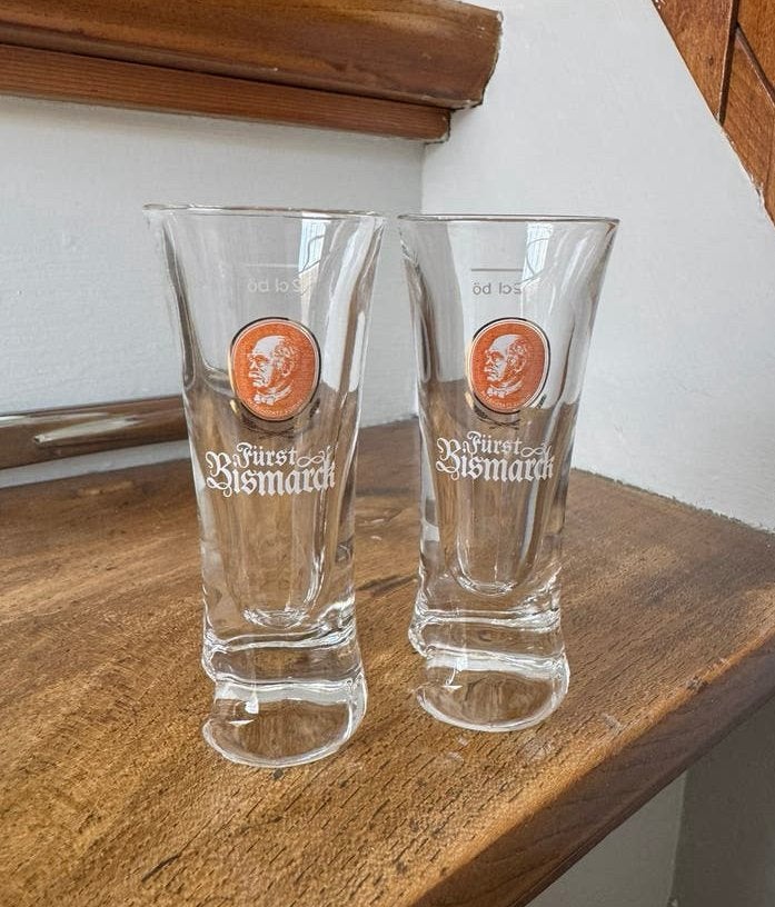 2x Fürst Bismarck borrelglas, Ophalen of Verzenden, Zo goed als nieuw, Borrel- of Shotglas