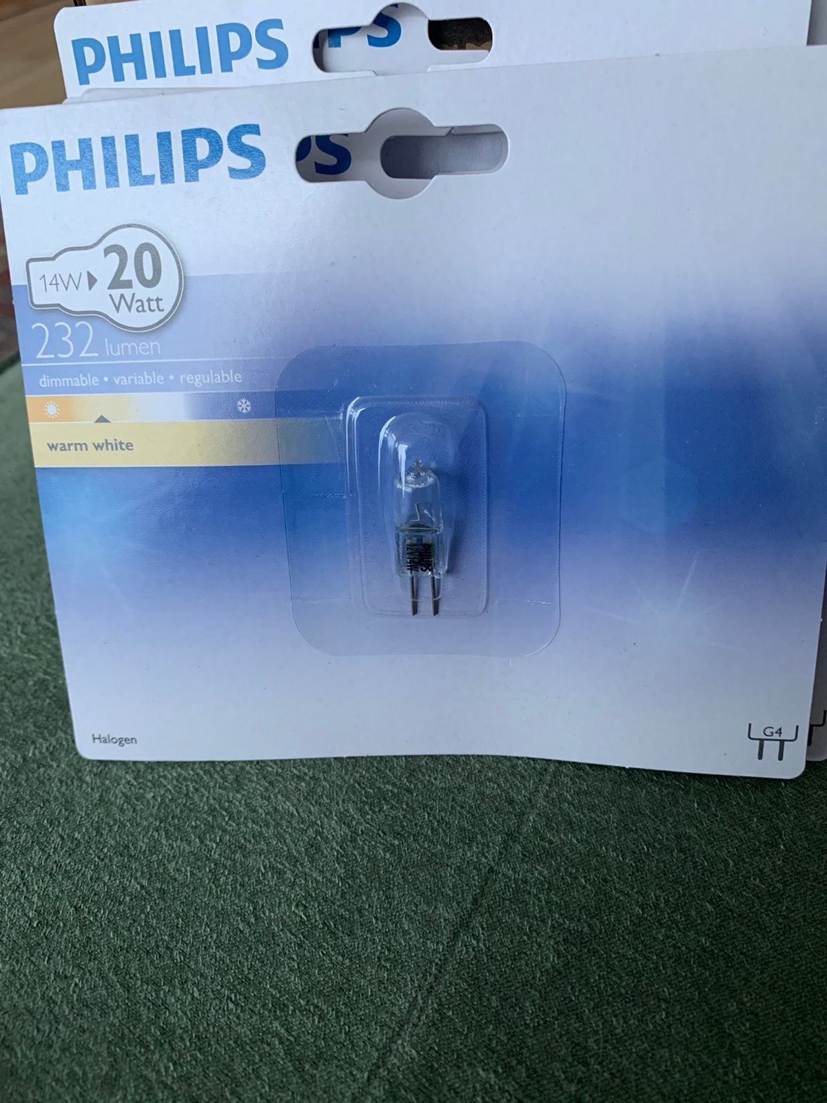 20 wat halogeen lichtbron, Philips, Dimbaar, Nieuw, GU5.3