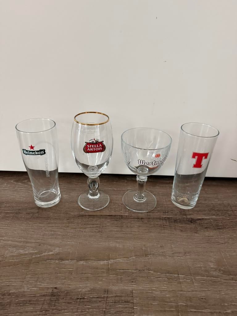 Diverse bierglazen, Verzamelen, Ophalen, Zo goed als nieuw, Bierglas