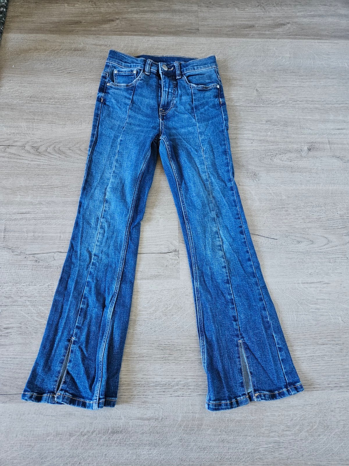 Hema Flared Fit Jeans Maat 140, Ophalen of Verzenden, Gebruikt, Hema, Meisje