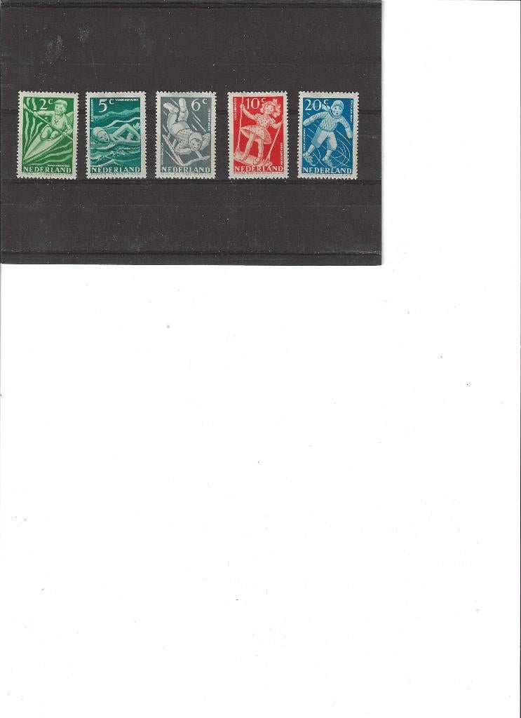 508-512 Kinderzegels. Ongebruikt, Postzegels en Munten, Postzegels | Nederland, Ophalen of Verzenden, Na 1940
