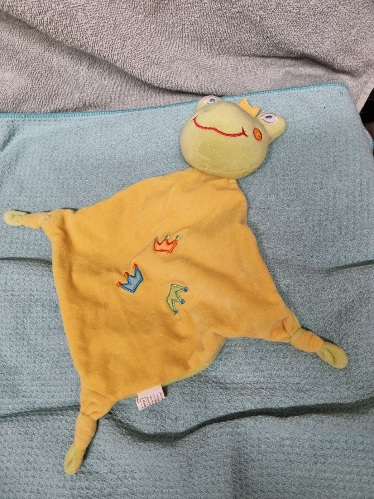Kikker knuffel doekje rammelaar nr 23, Ophalen of Verzenden, Nieuw, Kikker