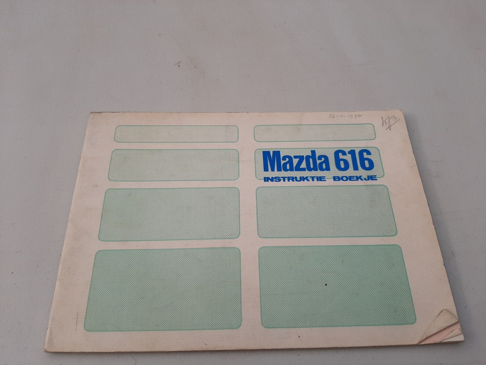 Mazda 616 Instructieboekje - Origineel, Ophalen of Verzenden