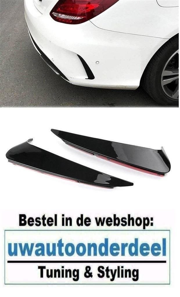 Canard Spoiler Wing Zwart Voor MB W205 C Klasse AMG Pack, Verzenden, Automotive Parts, A.parts@hotmail.nl, Trasmolenlaan 12 3447 GZ Woerden