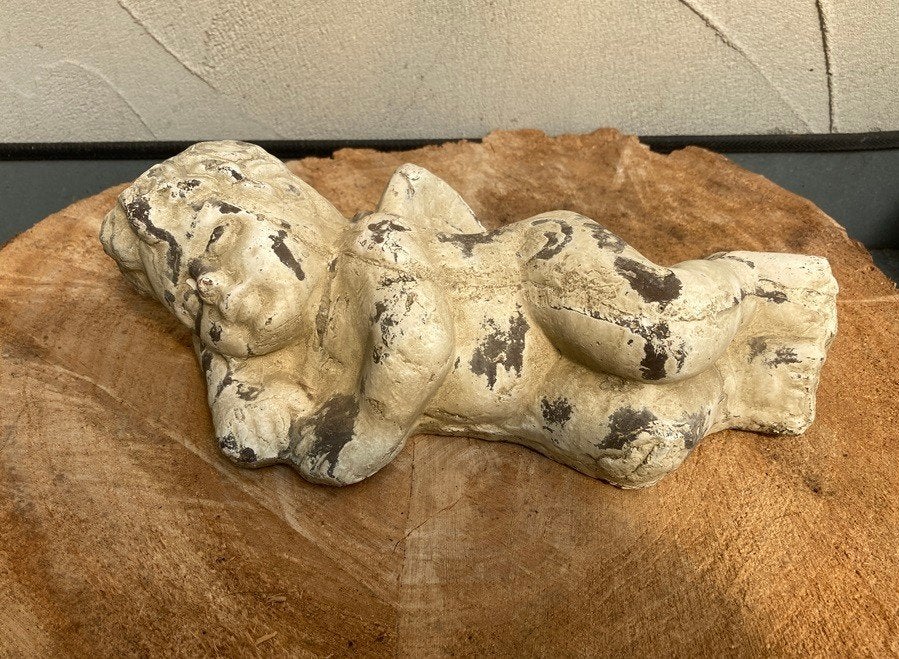 ENGEL GROOT 28 cm Nieuw, Dierenbeeld, Steen, -, -