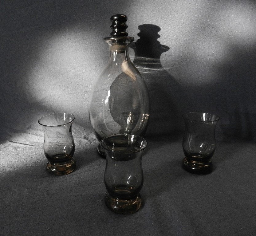 Karaf met drie glaasjes Curro Maastricht W.J. Rozendaal 1931, Antiek en Kunst, Ophalen of Verzenden