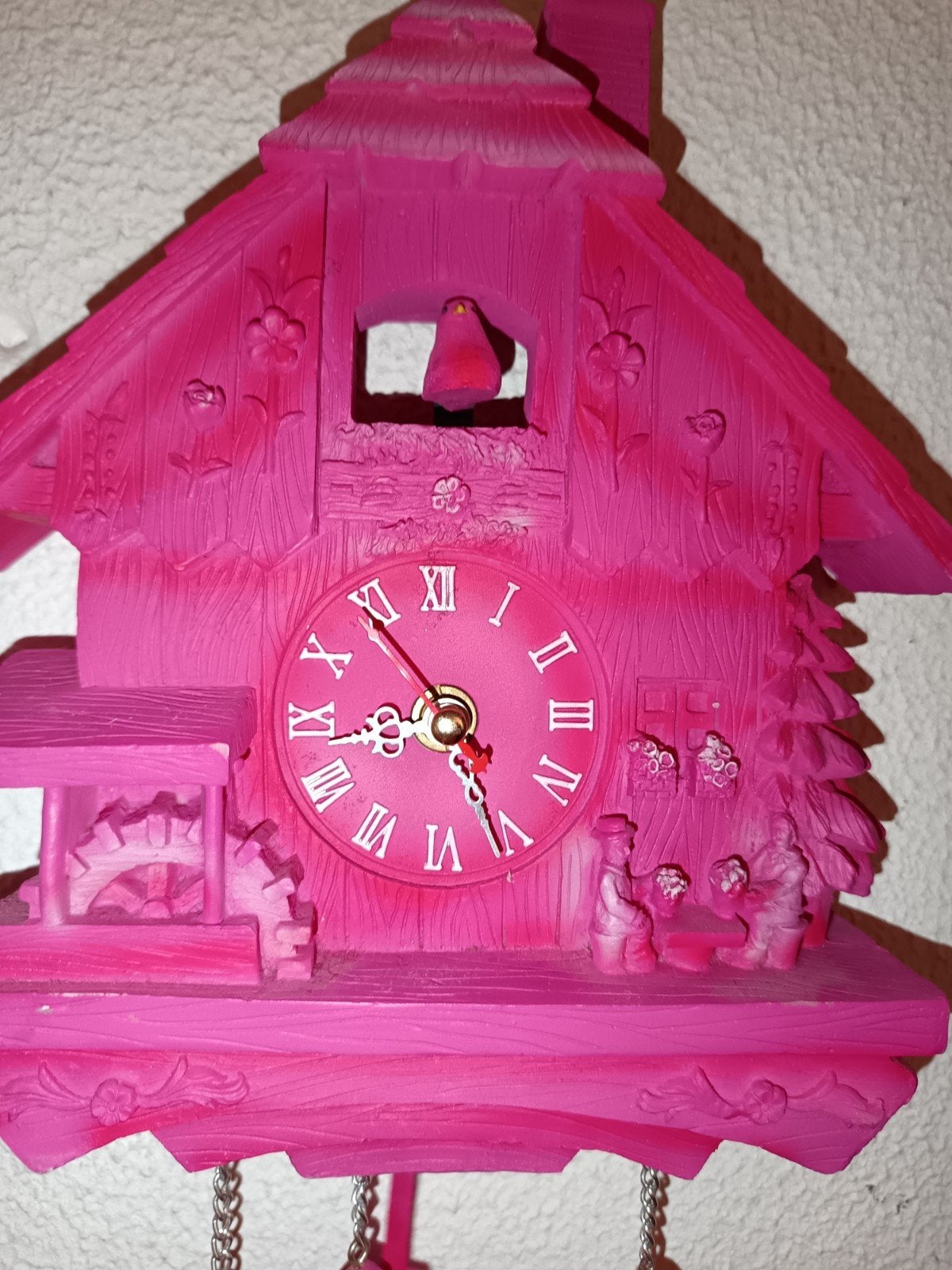 Lieve Unieke Klok (Koekkoek) *Roze*, Ophalen