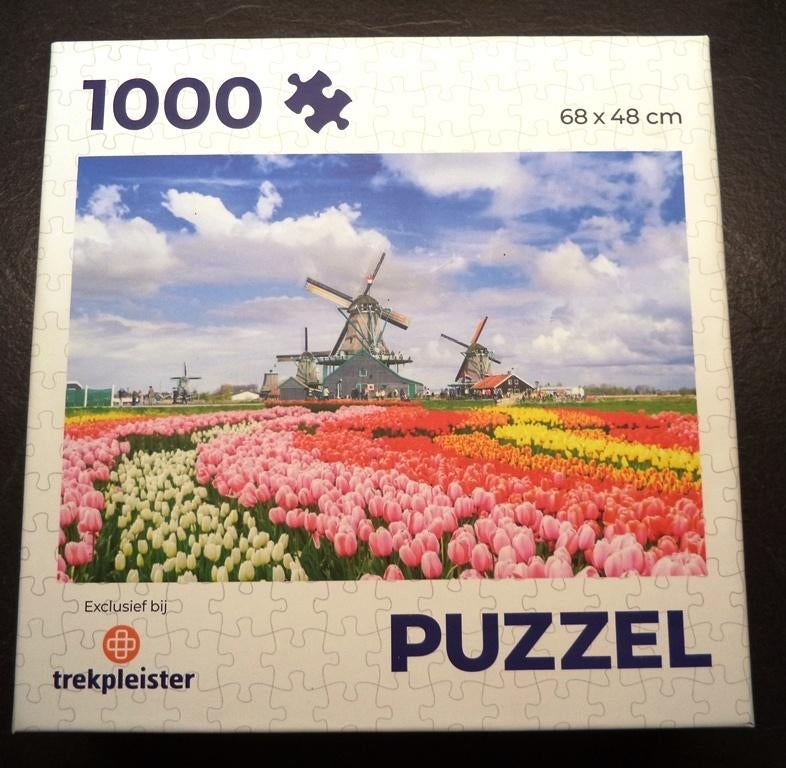 Puzzel bollenvelden, Ophalen of Verzenden, 500 t/m 1500 stukjes, Zo goed als nieuw, Legpuzzel