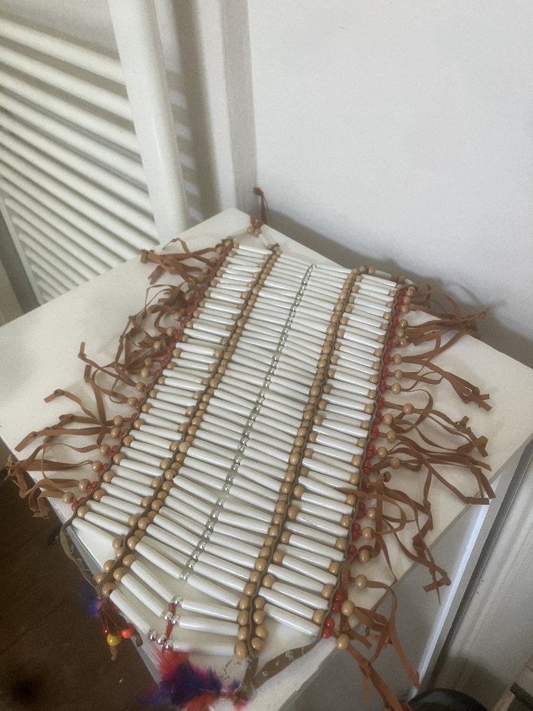 Unieke Native American Stijl Borststuk – Hairpipe Regalia, Ophalen of Verzenden