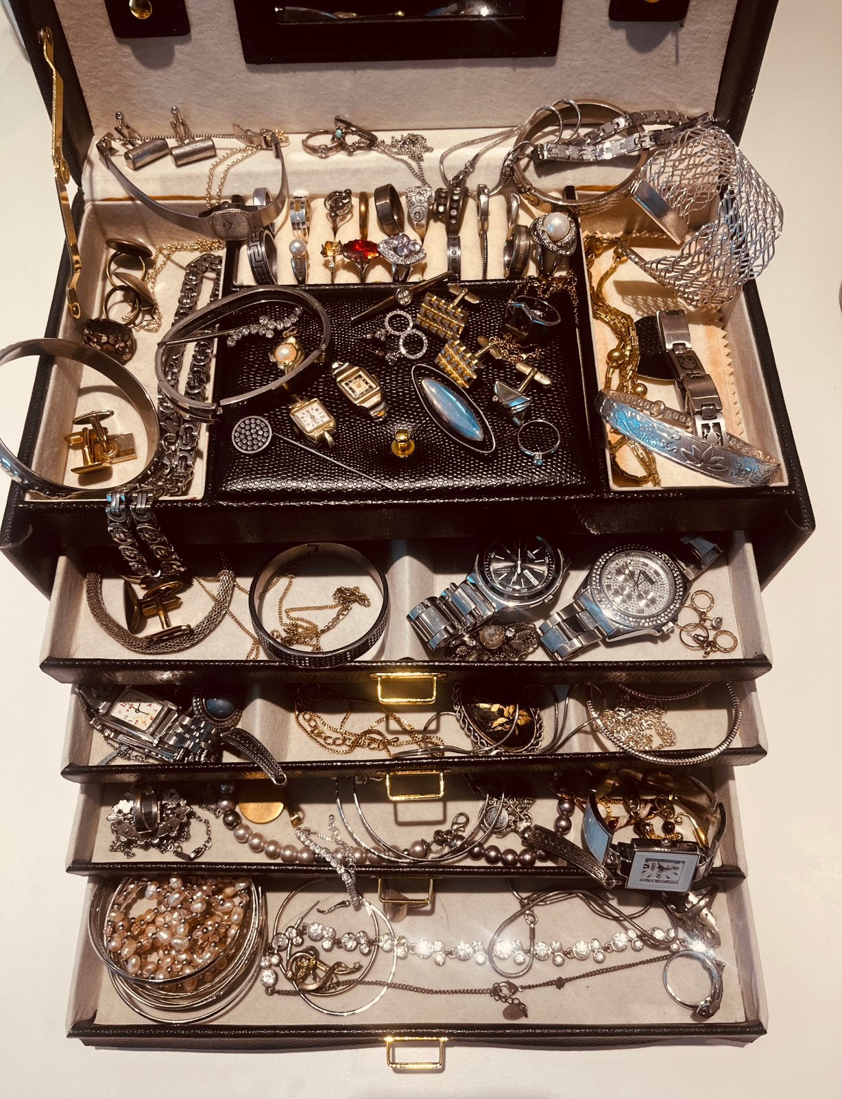 Sieraden inclusief juwelendoos, Verzenden