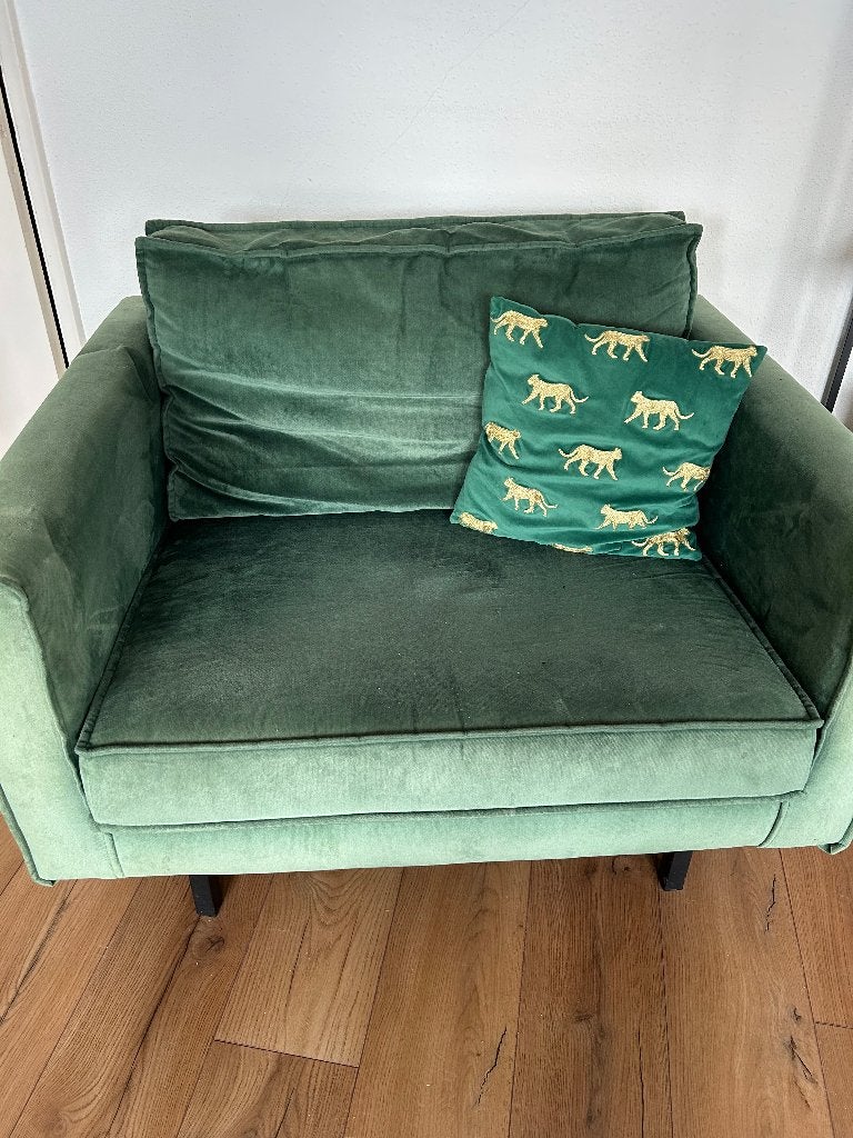 Loveseat Sissy-Boy green velvet, Ophalen, Overige materialen, Gebruikt, Eenpersoons