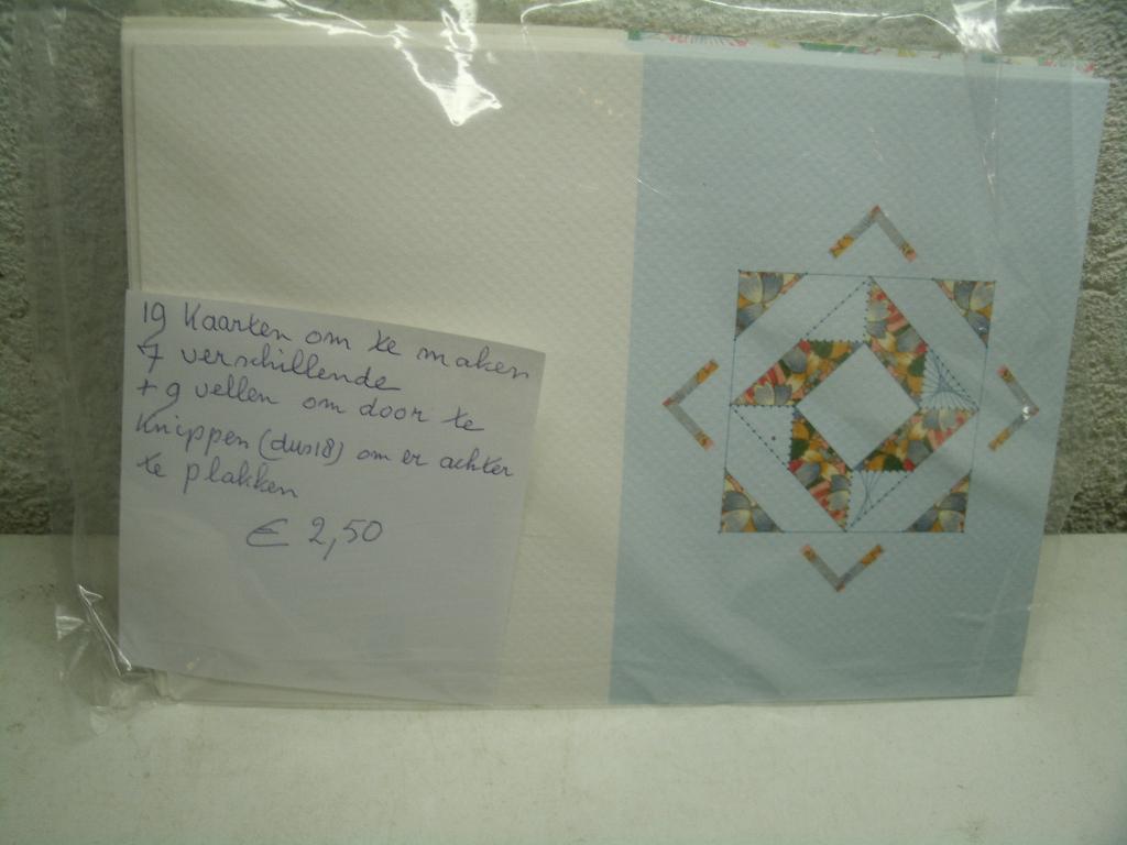 bg 60 19 kaarten om te maken 200gr 2,50, Ophalen of Verzenden, Overige thema's