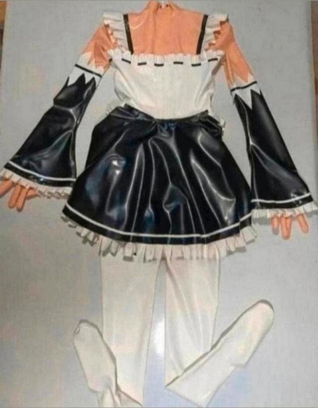 Mooie latex maid pak, tm 3XL (op maat), Verzenden, Nieuw, Pak of Jurk