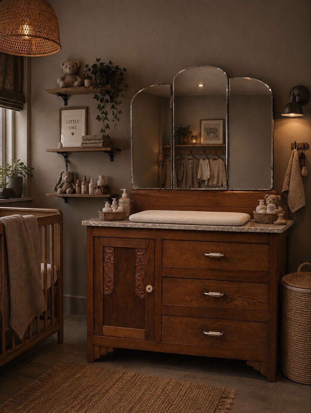 baby commode marmer blad vintage kast badkamermeubel wastafe, Kinderen en Baby's, Ophalen, 50 tot 70 cm, 100 cm of meer, 90 tot 105 cm