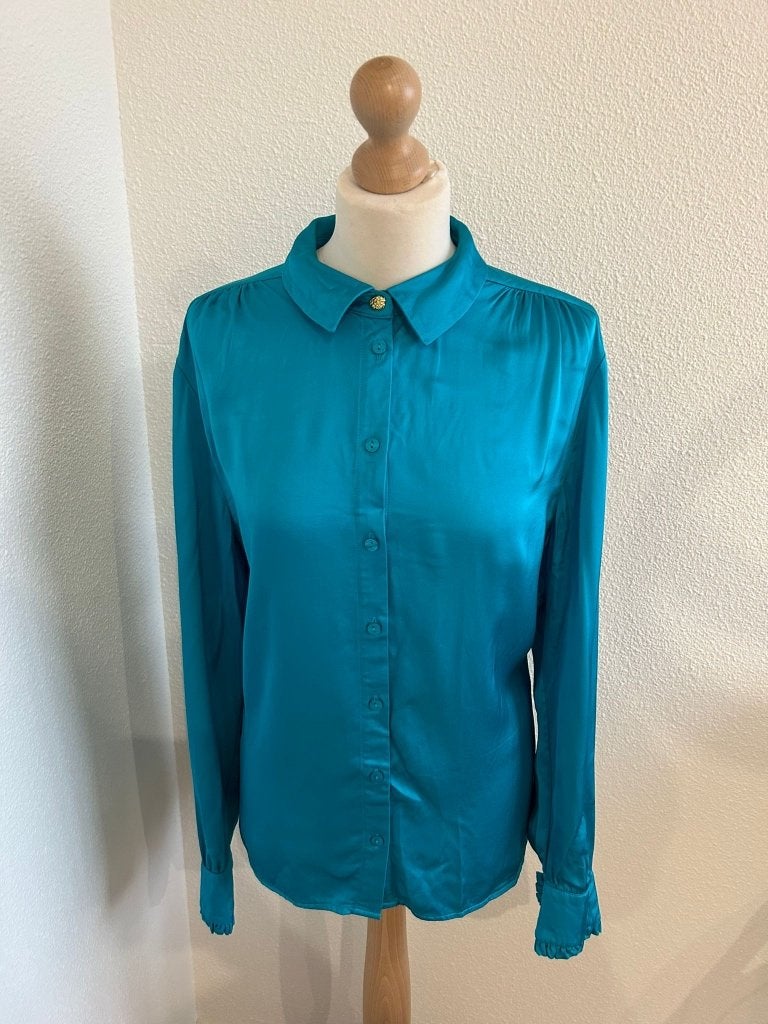 Fabienne Chapot maat 42 blauwe Luca blouse 681