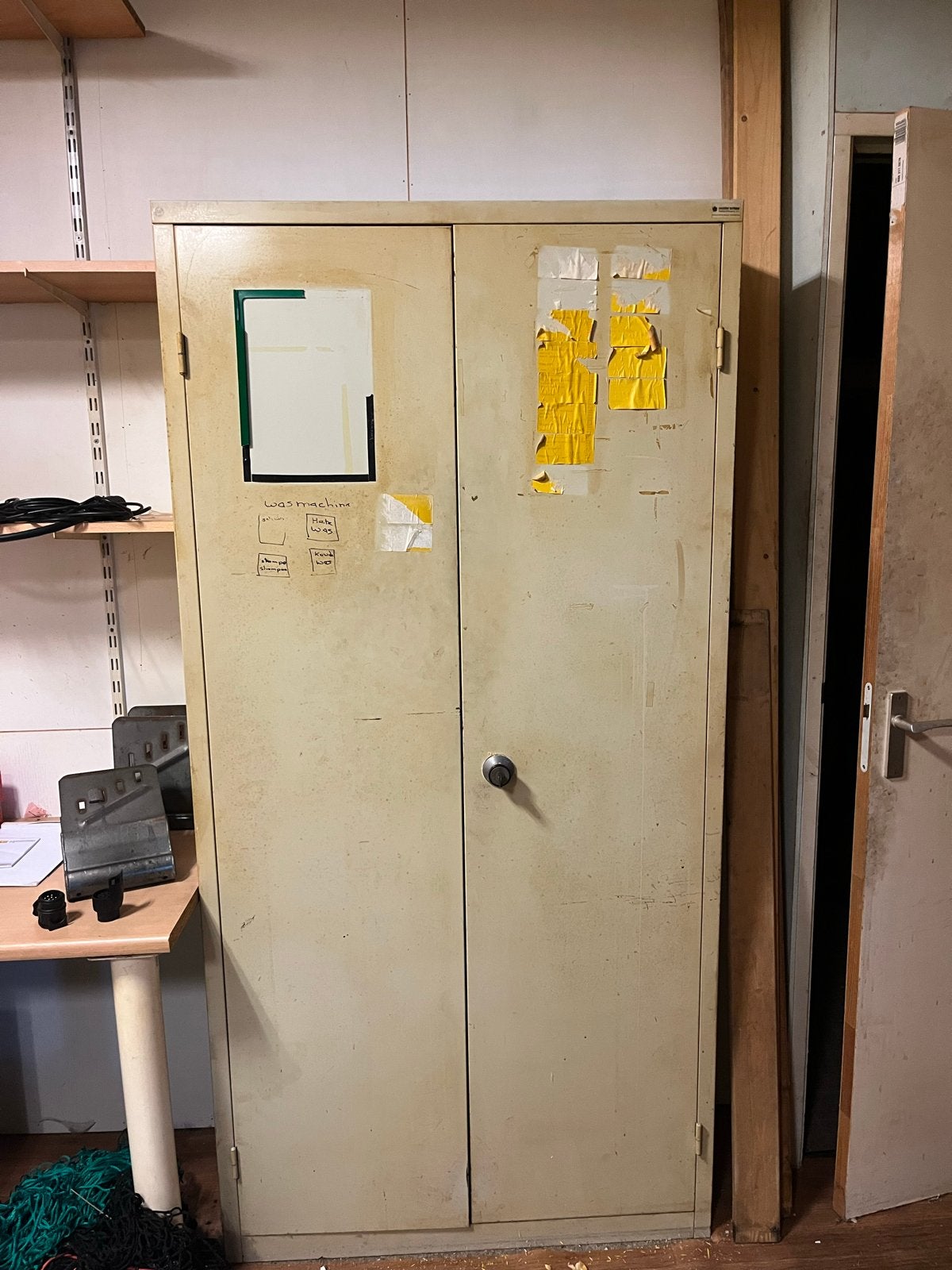Metalen archiefkast met 4 legplanken, Huis en Inrichting, Ophalen, Gebruikt