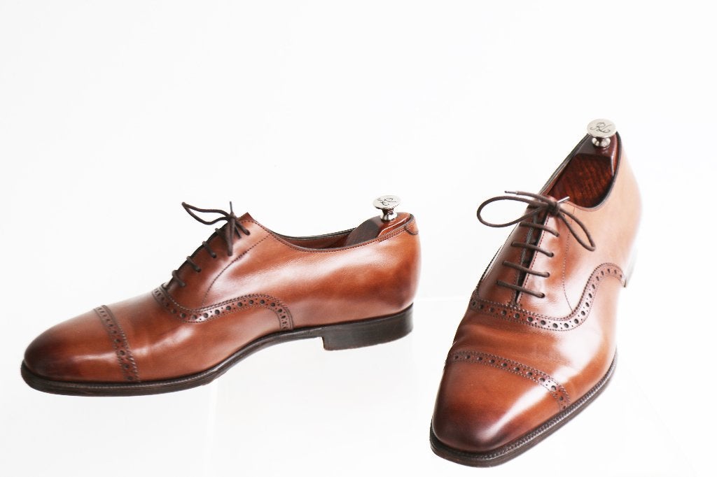 Bijna nieuw! Edward Green for Ralph Lauren maat 8.5 = 42.5, Bruin, Ophalen of Verzenden, Zo goed als nieuw, Edward Green