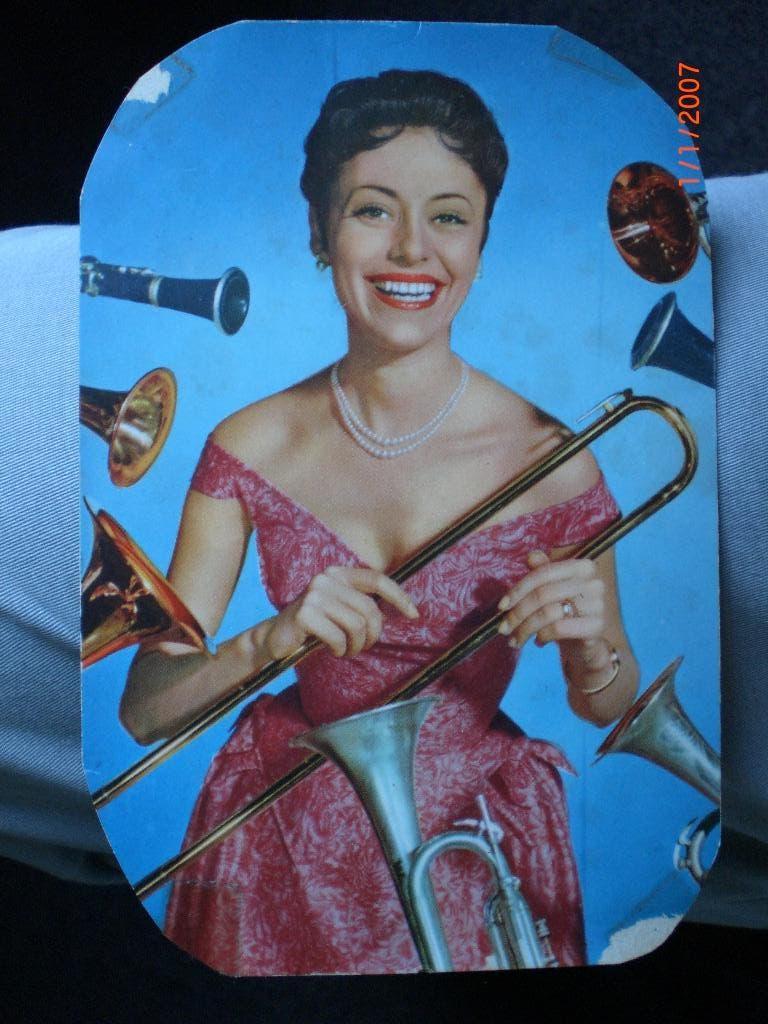 kaart Caterina Valente 4, Ophalen of Verzenden, 1940 tot 1960, Ongelopen, Sterren en Beroemdheden