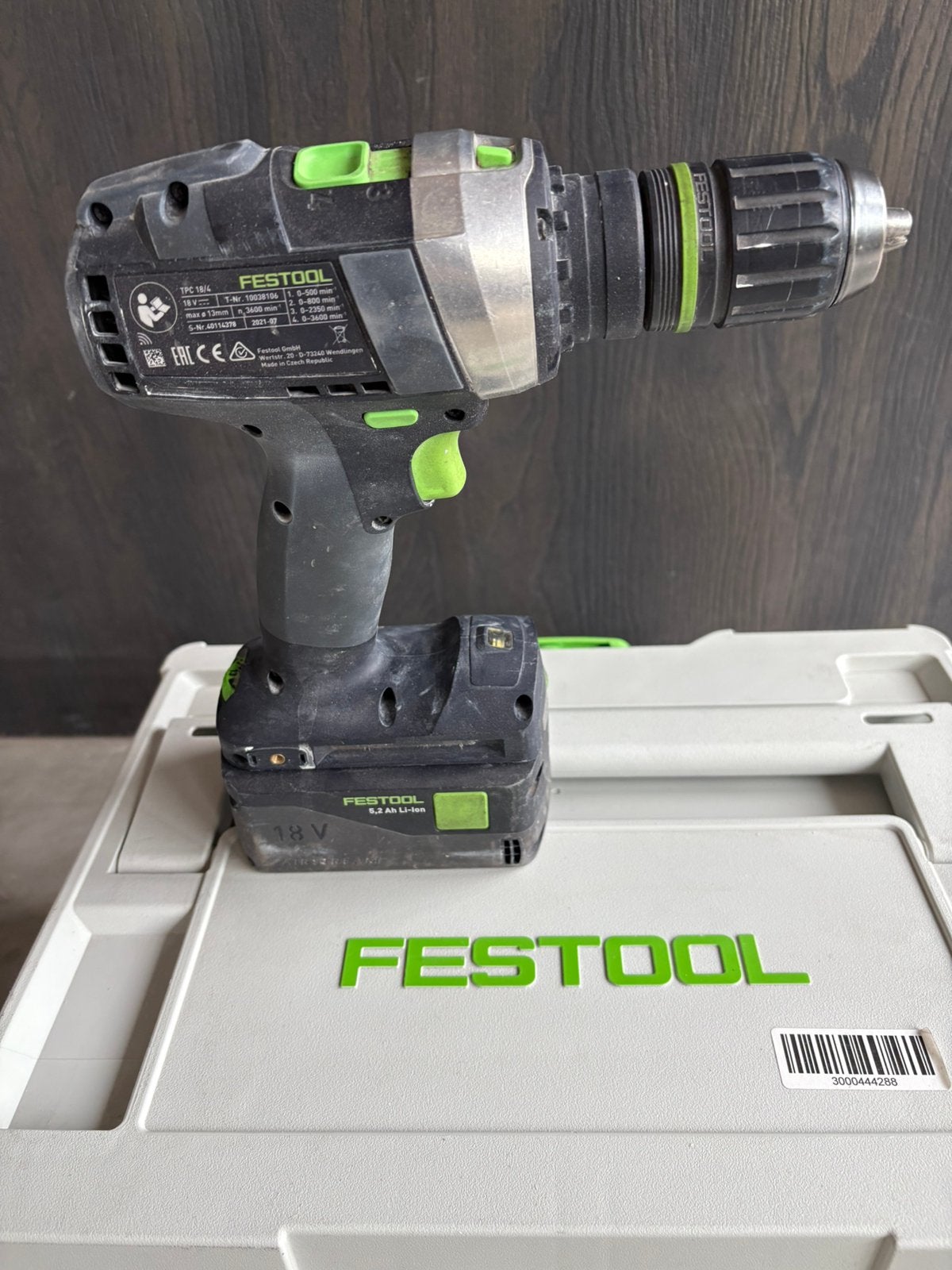 festool quadrive tpc 18/4, Ophalen of Verzenden, Gebruikt, Boor- en Schroefmachine, Klopboormechanisme