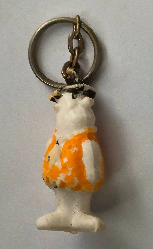 Fred Flintstone ( uit Flintstones ) sleutelhanger (1), Ophalen of Verzenden, Zo goed als nieuw, Knuffel of Figuurtje