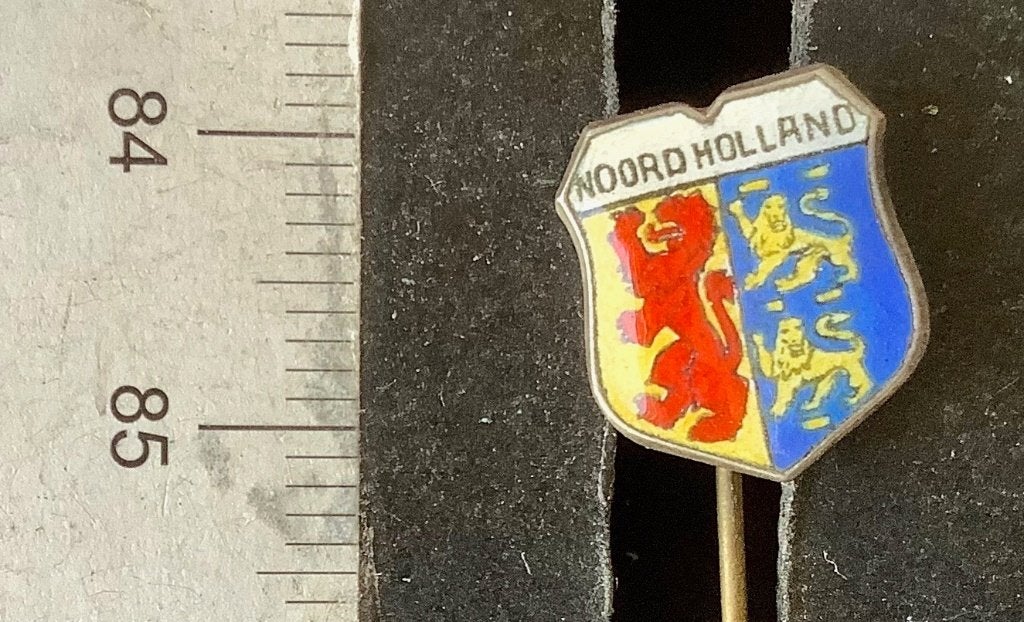 speld, Noord-Holland, Provinciewapen (RB, Verzamelen, Speldjes, Pins en Buttons, Ophalen of Verzenden, Gebruikt, Stad of Land