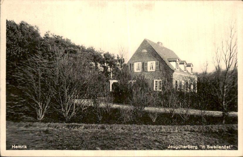 Hemrik - Jeugdherberg "it Swellenêst ", Ophalen of Verzenden, 1920 tot 1940, Gelopen, Friesland