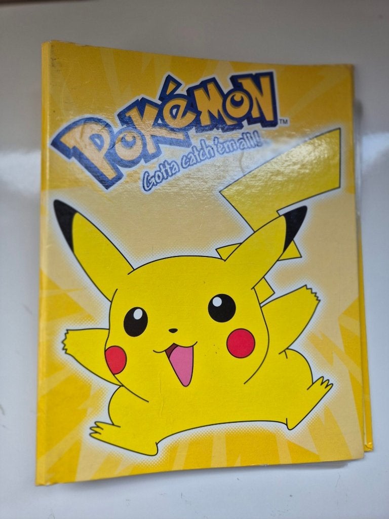Vintage Official Pokémon Binder 'Gotta Catch 'Em All' Pikach, Verzenden, Gebruikt