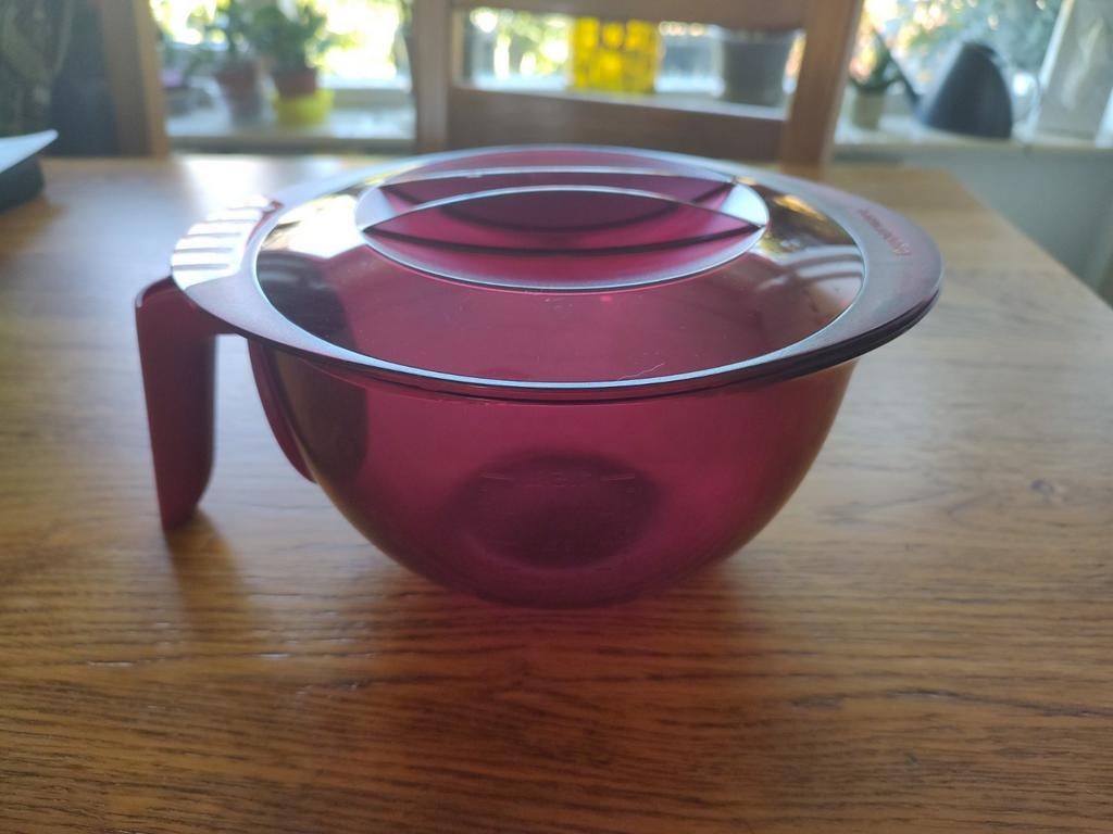 Micro cook schaal, Ophalen of Verzenden, Zo goed als nieuw, Rood, Schaal