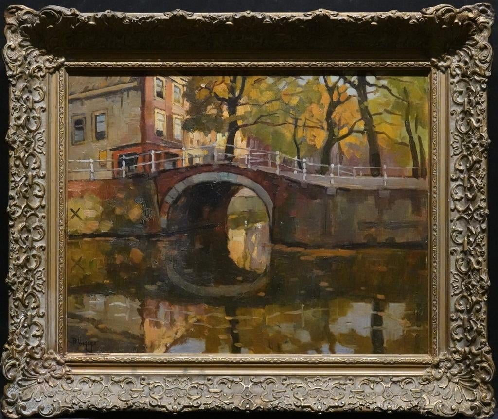 Ben Viegers, olieverf op doek, 40,5 x 50,5 cm schilderij, Ophalen of Verzenden