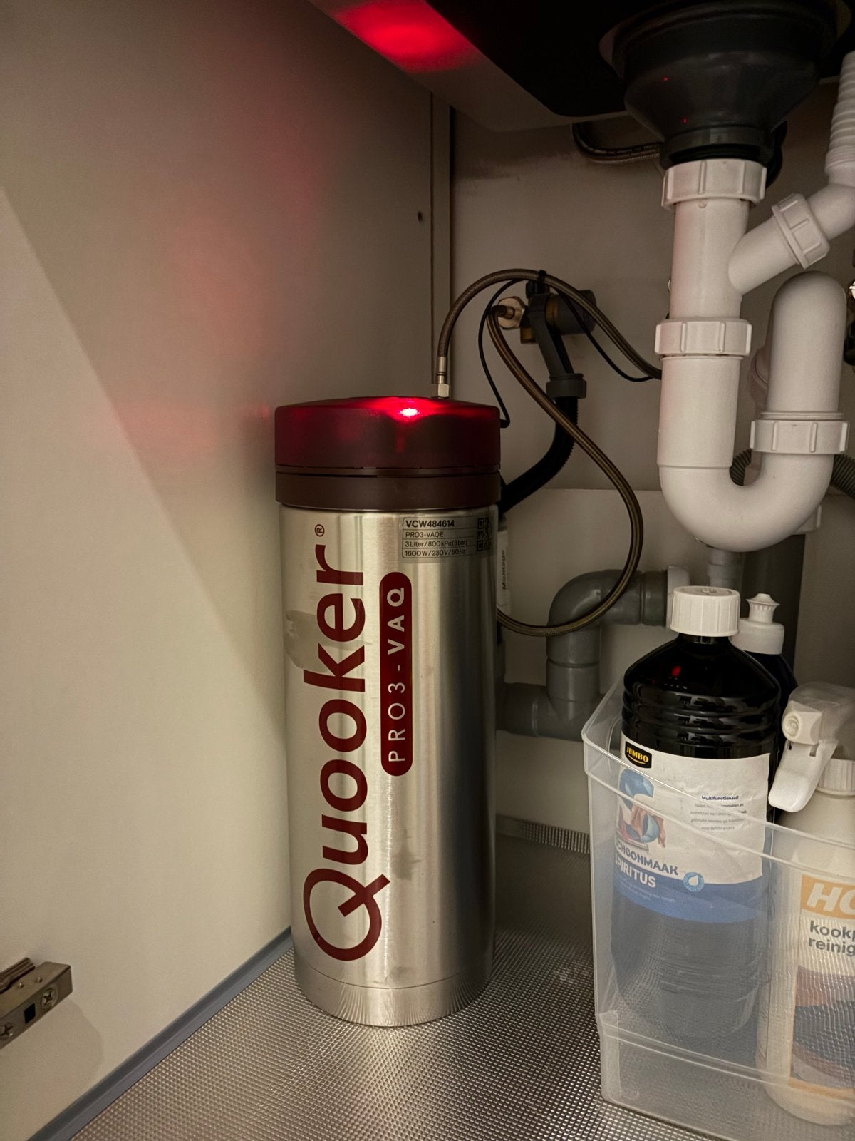 Quooker PRO3-VAQ reservoir (I.Z.G.ST.), Ophalen of Verzenden, Zo goed als nieuw, Overige modellen