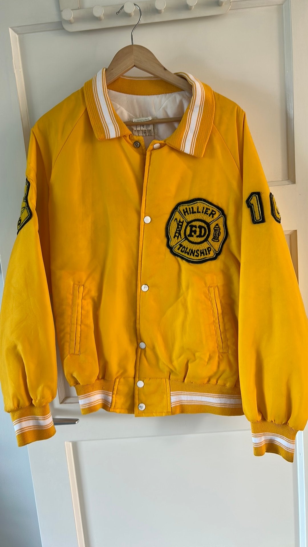 Baseball jas Canada sportswear vintage, Ophalen, Zo goed als nieuw, Maat 38/40 (M), Geel