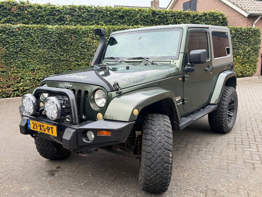 Jeep Wrangler 2.8 CRD AUT 2007 Groen, Auto's, Jeep, Automaat, Beige, 4 cilinders, 2000 kg